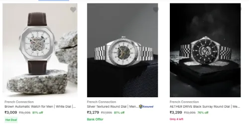 Image of Mechanical Automatic watches starting @ ₹3009