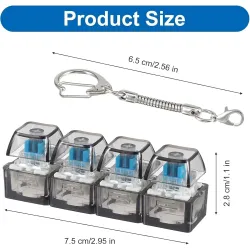 Mechanical Keyboard Switch Fidget Keychain Toy