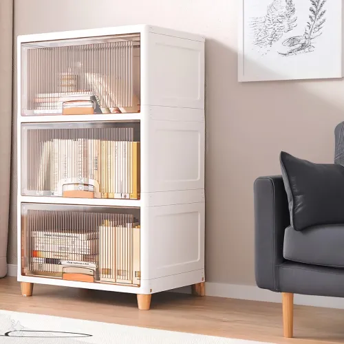 Image of MECHDEL Foldable Plastic Cloth Rack for Storage