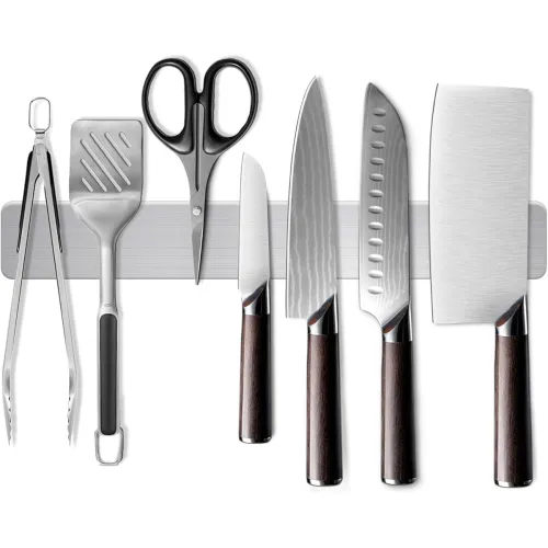 Image of MEDALLIX 12 Inch Stainless Steel Magnetic Knife Holder