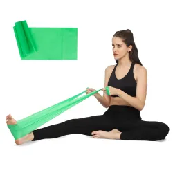 Medgears Fitness Band for Beginner Light Exercise Band – 5 Feet Each (Green)