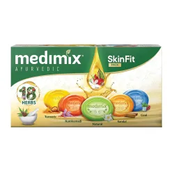 Medimix Ayurvedic Skinfit Bathing Soaps 125G (Pack Of 5) 