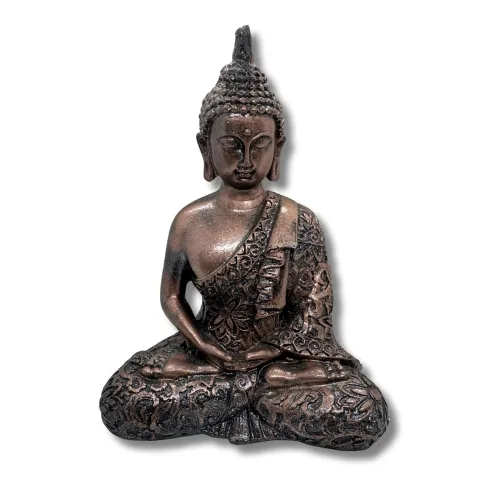 Image of 7 Inch Meditating Buddha Idol Statue Home Temple Decor Figurine