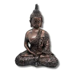 7 Inch Meditating Buddha Idol Statue Home Temple Decor Figurine