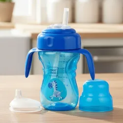 Mee Mee 2-in-1 Spout & Straw Sipper Cup, 210 ml