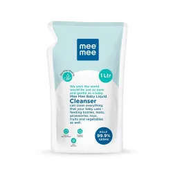 Mee Mee Baby Liquid Cleanser 1 L, Anti-Bacterial Kills 99.9% Germs | For Feeding Bottles, Nipples, Accessories, Toys, Fr