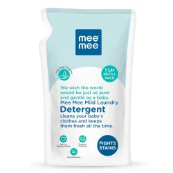 Mee Mee Baby Liquid Detergent 1 L | pH Balanced, Free from Harsh Chemicals, Safe for Mother’s Hands & Baby’s Skin | Anti