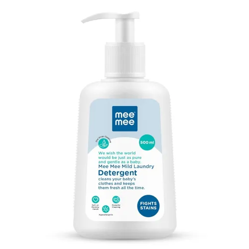 Image of Mee Mee Baby Liquid Detergent 500 ml | Ph balanced, Free from Harsh Chemicals, Safe for mother's hands & baby's skin | A