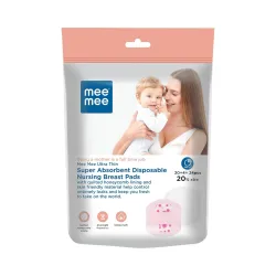 Mee Mee Disposable Nursing Breast Pads 24 Pcs | Ultra Thin, Leak Guard, Super Absorbent