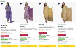 Meera fab womens kurtas at minimum 75% Discount