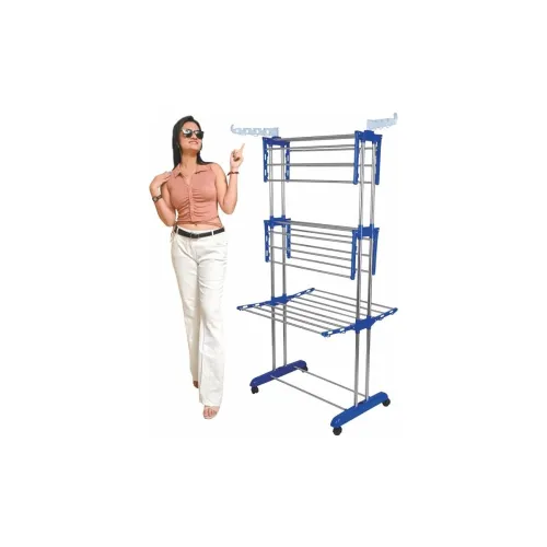Image of Mega 3-Tier Folding Clothes Drying Rack