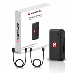 MEGAAUDIO Tune 2 in 1 Wireless Car Adapter