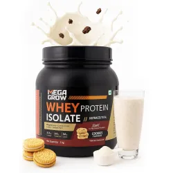 Megagrow Whey Protein Isolate – Cookies & Cream Flavor, 34 Servings