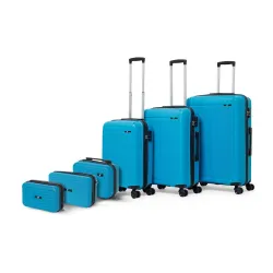 Megatron/Brampton Family Set of 6 Trolley Bag (20\/24\/28\)| Set of 3 Vanity Cases (8\/10\/13\) Lightweight – Recy