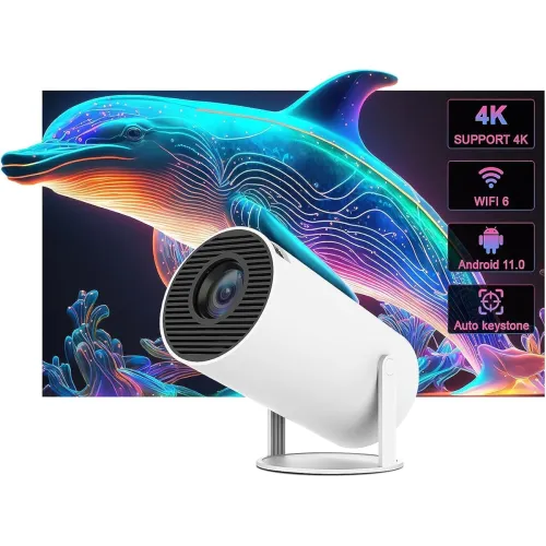Image of MEGAWISE MP46 Android 5G WiFi projector, Full HD 1080P with 4K support