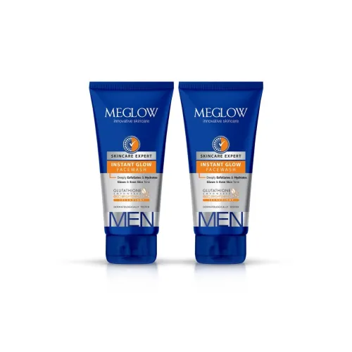 Image of Meglow Men Instant Glow Face Wash (70g, Pack of 2)