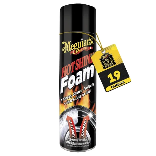 Image of Meguiar's Hot Shine Tire Foam, High Gloss Tire Shine, 561ml