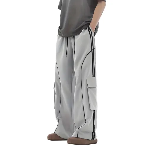 Image of Mehrang Cargo Pants with White Piping