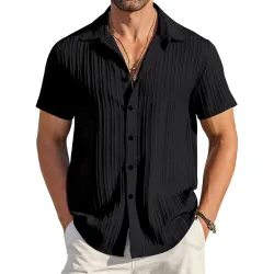 Mehrang Mens Casual Button Down Shirts