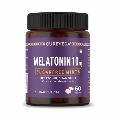 Image of Melatonin 10mg Sleep Support Sublingual Mints 60 Mints Vegan Sugar Free Night Support