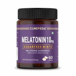 Melatonin 10mg Sleep Support Sublingual Mints 60 Mints Vegan Sugar Free Night Support