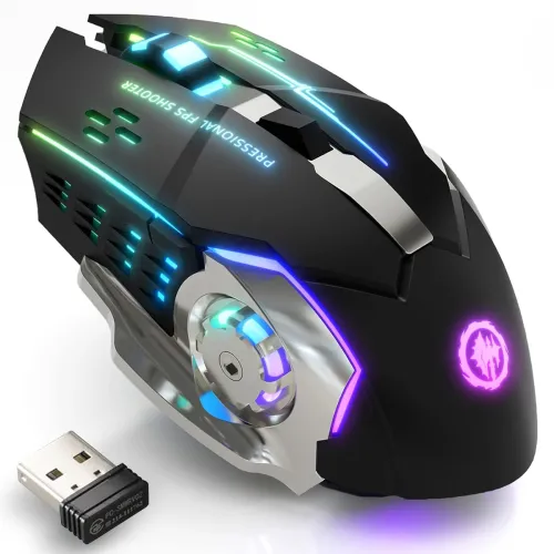 Image of MELOGAGA Wireless RGB Rechargeable Gaming Mouse