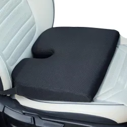 Memory Foam Car Seat Cushion | Wedge Design with U-Shaped Cut-Out