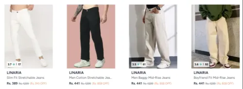 Image of Men baggy jeans starting at ₹389