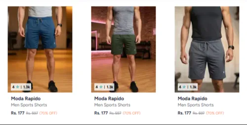 Image of Men Bottomwear at minimum 70% Discount