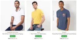 Men Branded T-shirts @ Up to 85% Discount | Start ₹165