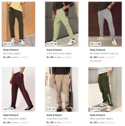Kook N Keech Men Cargo Joggers At Starting @ ₹299