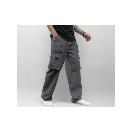 Image of Men Cargo Pants 100% Cotton | Relaxed Fit Utility Cargos for Men with 6 Pockets | Breathable Durable Fabric |