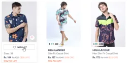 Men Casual Shirt Starting @ ₹164