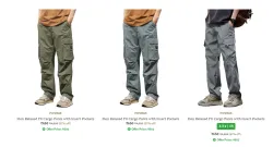 Men Fashion Regular Fit Cargo Minimum 80% Discount