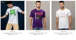 Men Fashion T-shirt Starting @ ₹120