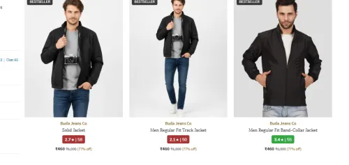Image of Men Jacket Minimum 70% Discount