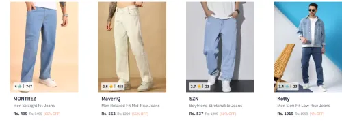 Image of Men Jeans Minimum 60% Discount