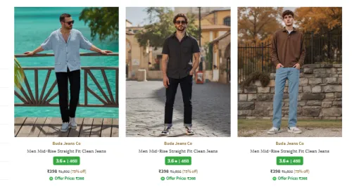 Image of Men Jeans Minimum 70% Discount