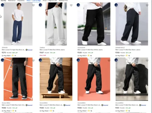 Image of Men Jeans Starting @ ₹275