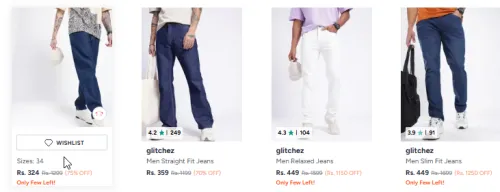 Image of Men Jeans Starting @ ₹324