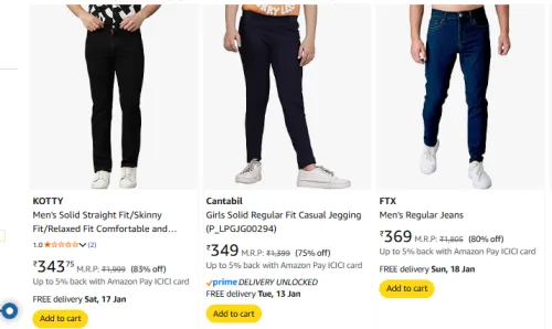 Image of Men Jeans Starting @ ₹343