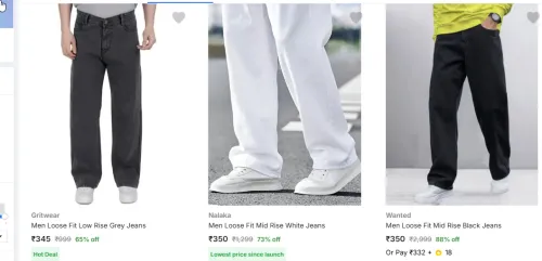 Image of Men Jeans Starting @ ₹345