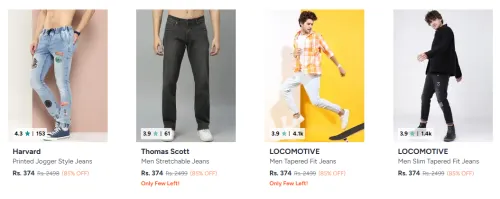 Image of Men Jeans Starting @ ₹374
