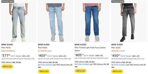 Image of Men Jeans up to 87% Discount