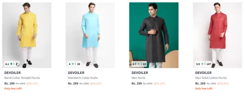 Image of Men Kurta @ ₹299