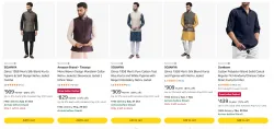 Men Kurta Pyjama Set upto 85% discount