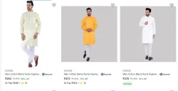 Men Kurta & Pyjama Starting @ ₹283