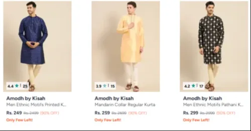 Image of Men Kurta Starting @ ₹249