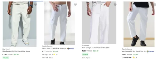 Image of Men Loose Fit Jeans Minimum 70% Discount