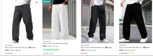Image of MEN Loose fit Jeans Minimum 70% Discount